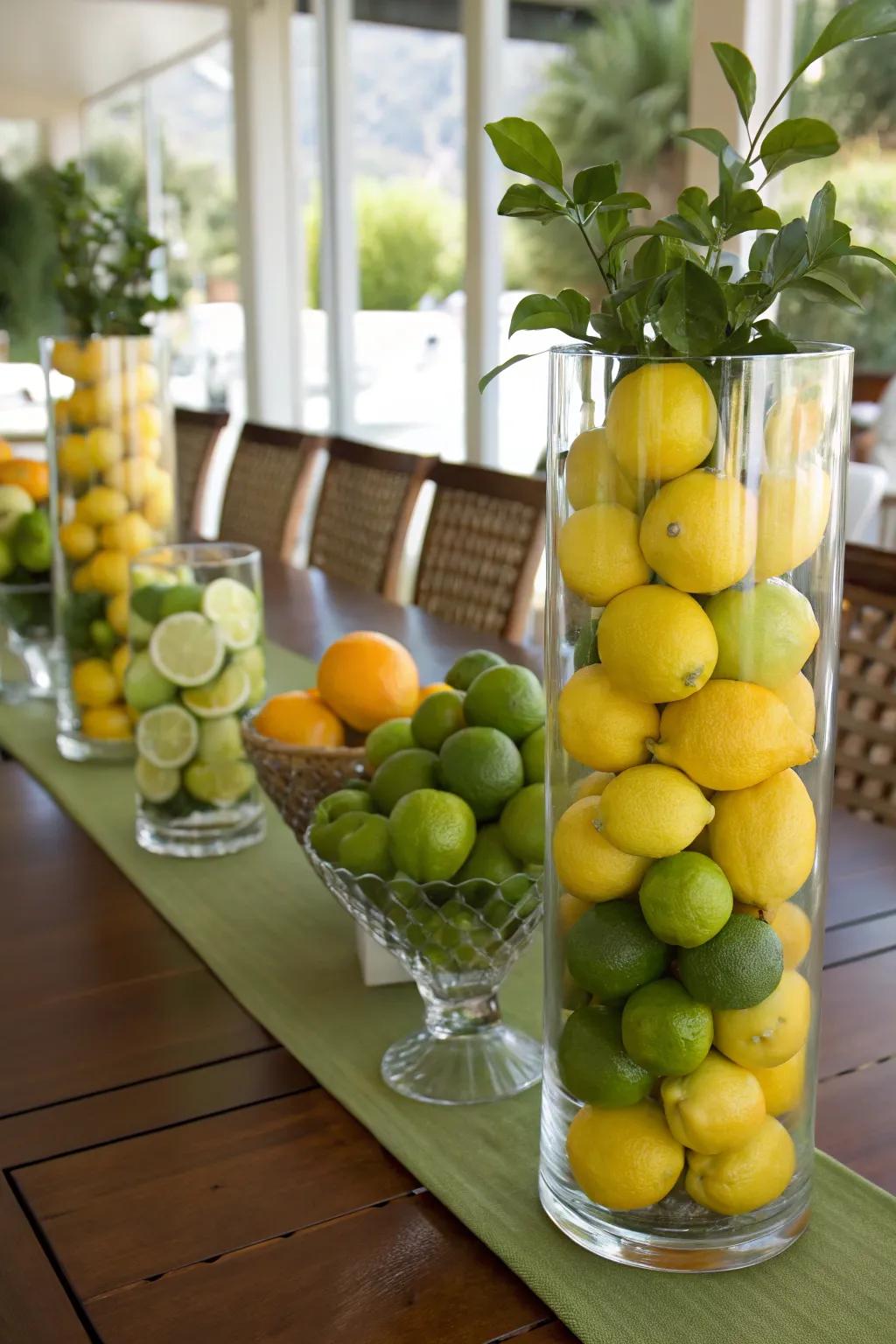 Fruits introduce vibrancy and freshness to your setup.