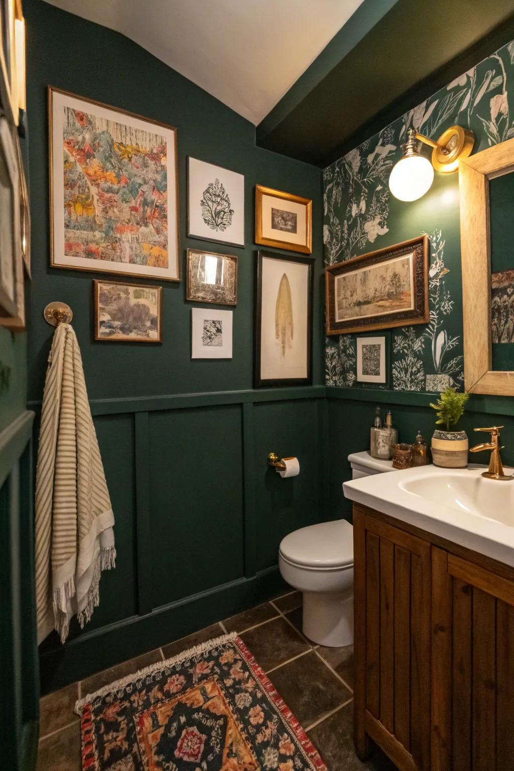 Varied decor adds a personal touch.