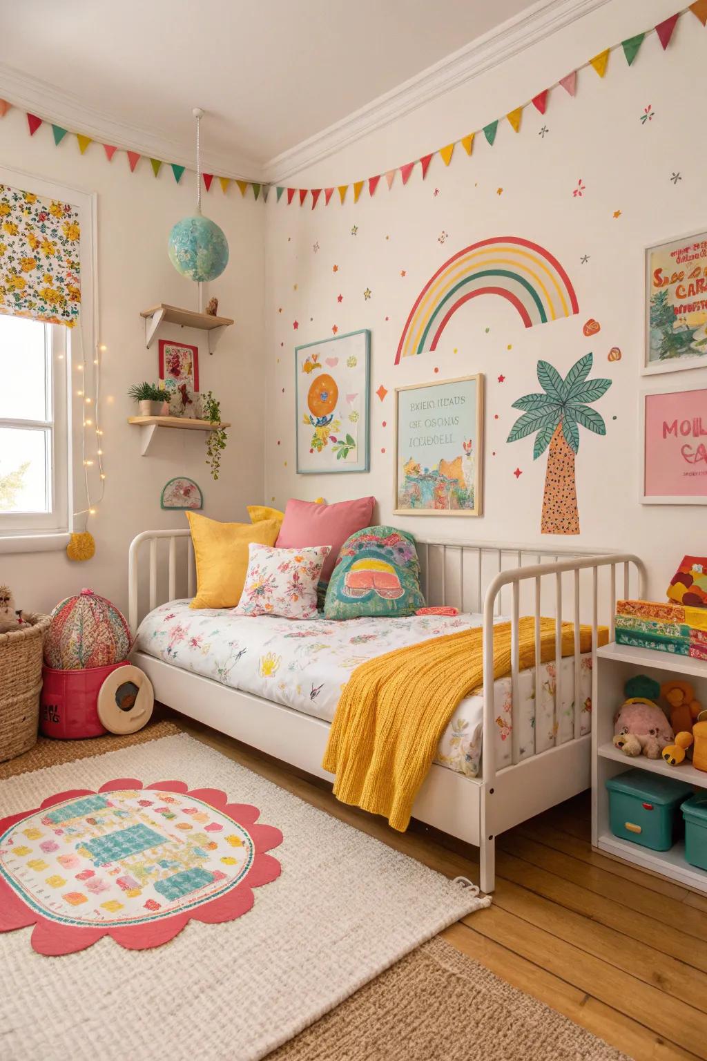 With a daybed in a child's room, you can create a fun retreat.