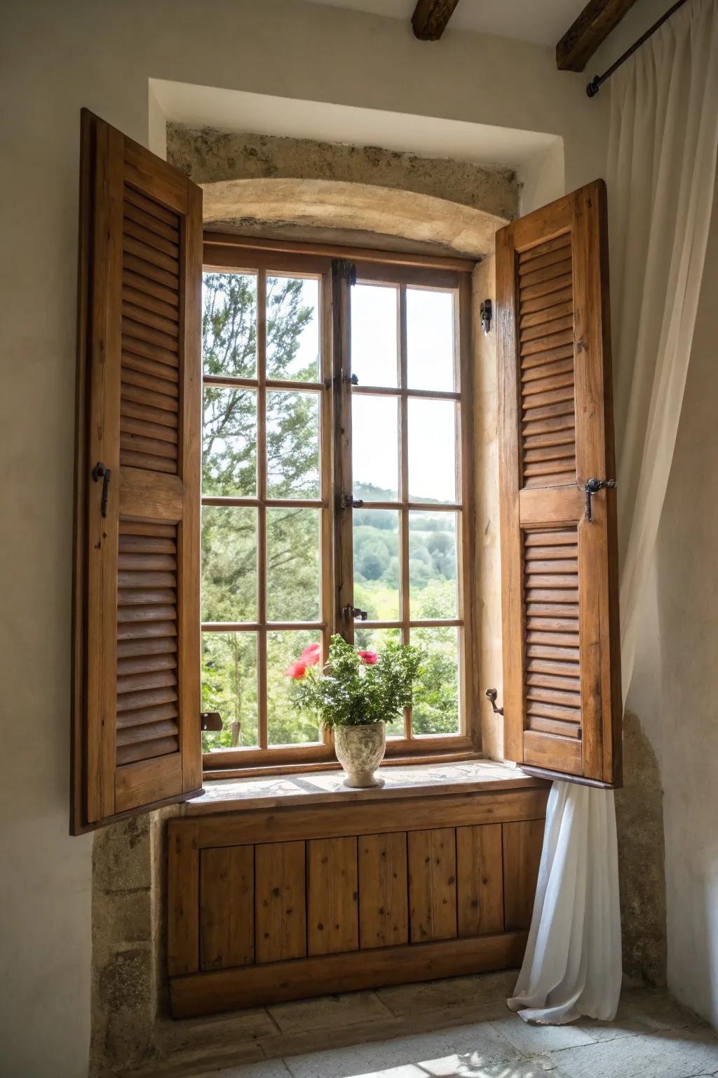 Panels add ageless appeal and function to your windows.