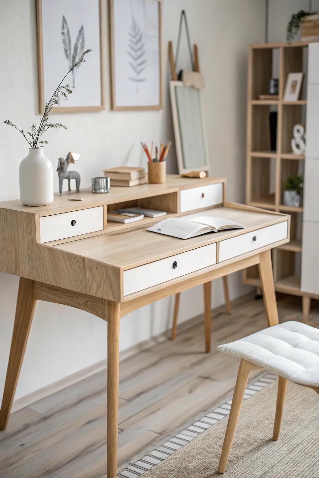 Scandinavian design brings sophistication and simplicity to your desk.