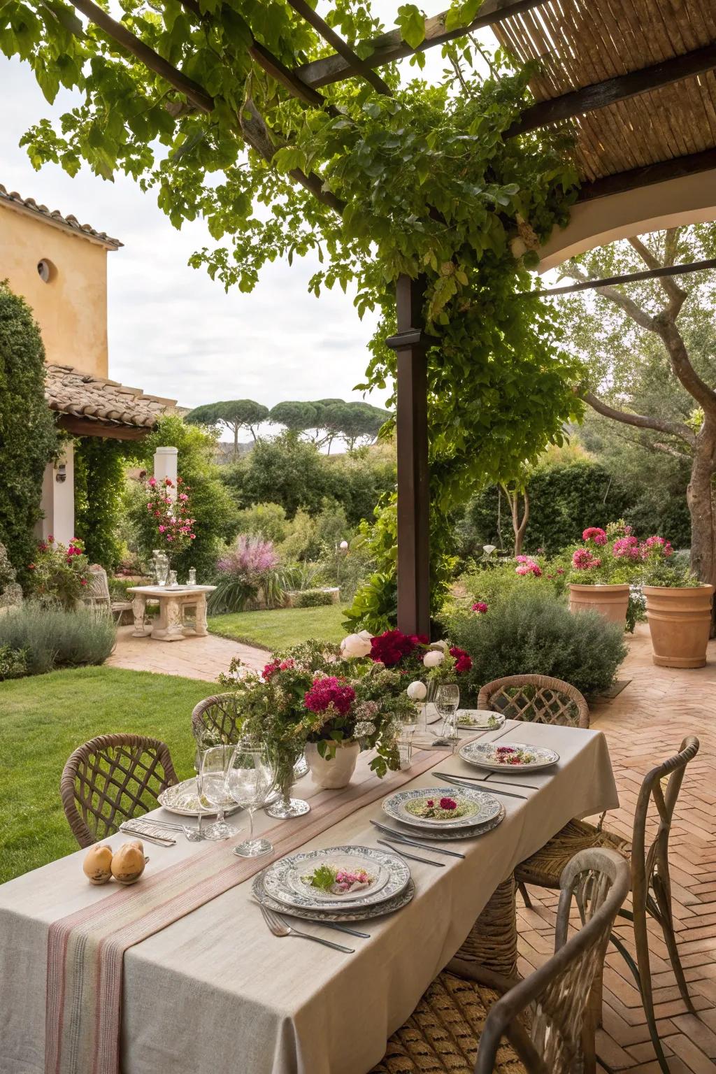 Alfresco dining turns meals into memorable events.