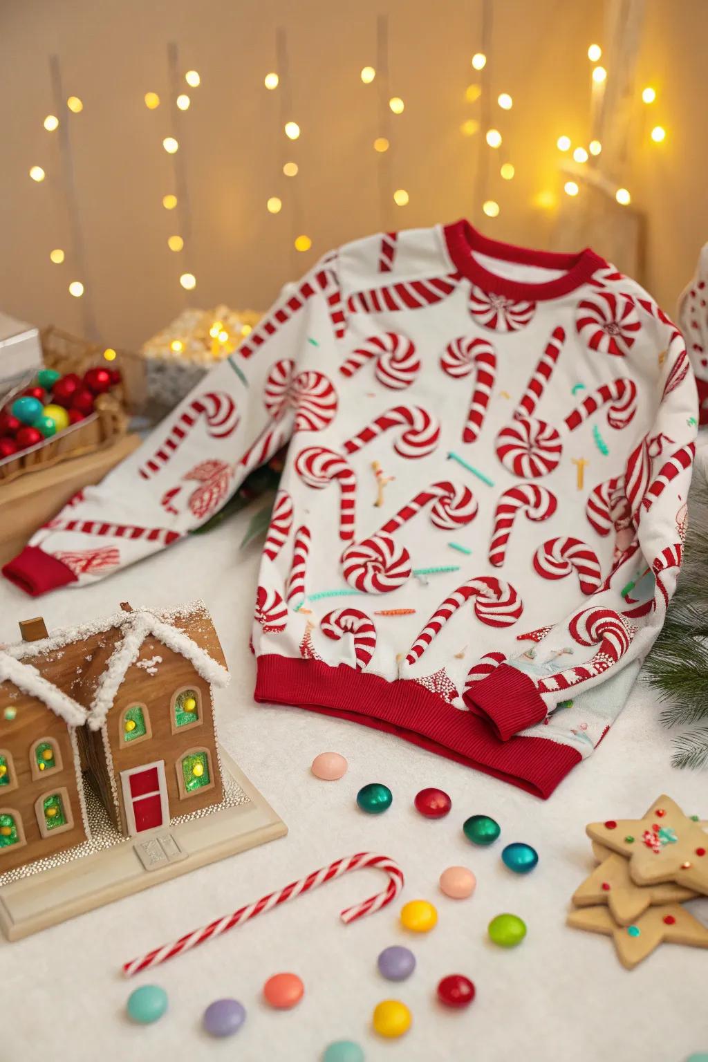 Candy stick mayhem for a sweet holiday twist.