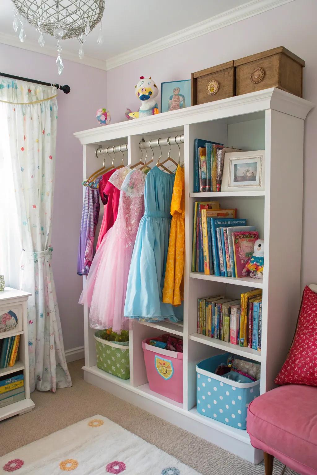 Boosting storage with a resourceful application of a bookshelf.