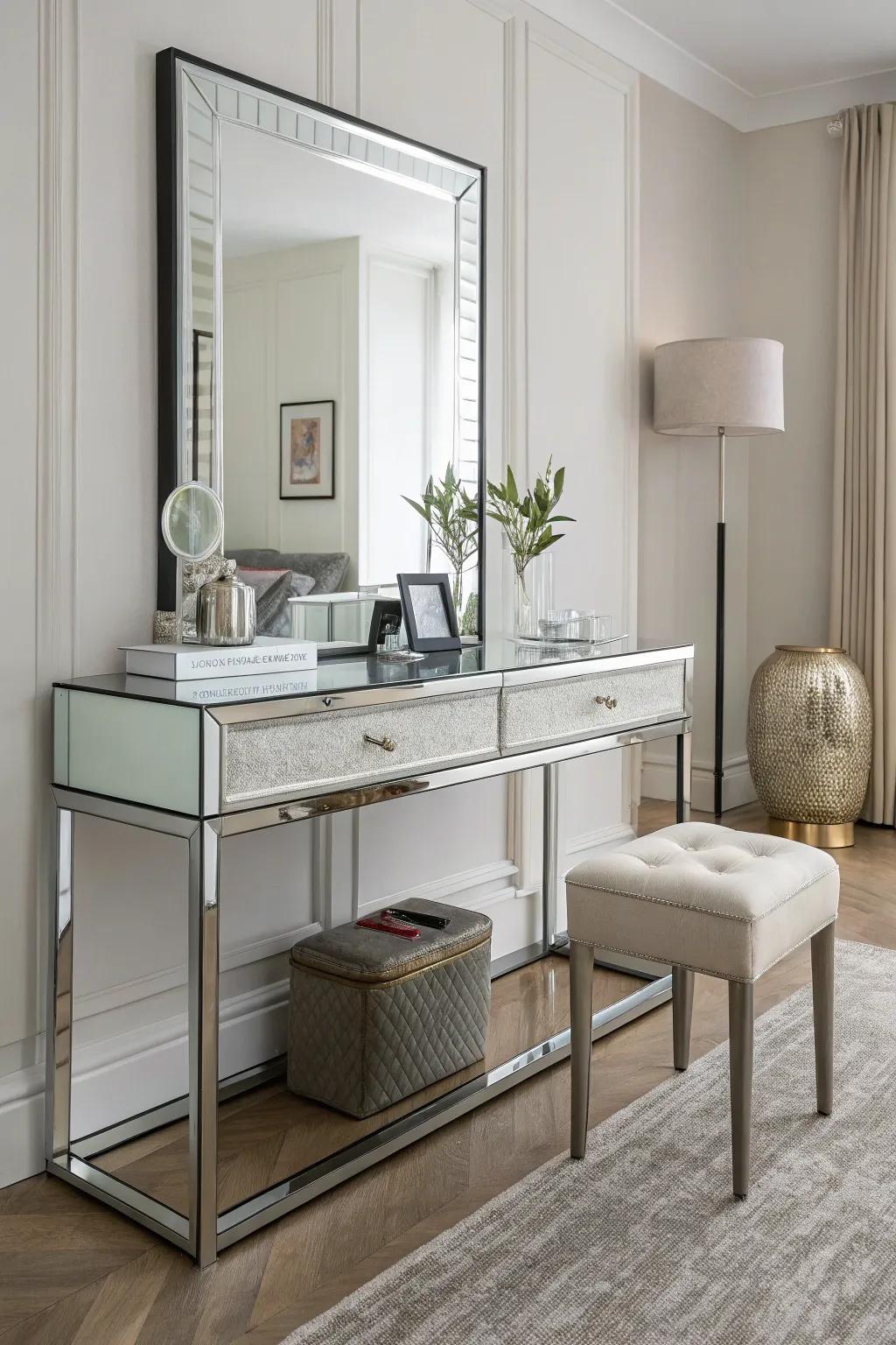 Maintain a sleek and modern aesthetic with contemporary chic design.