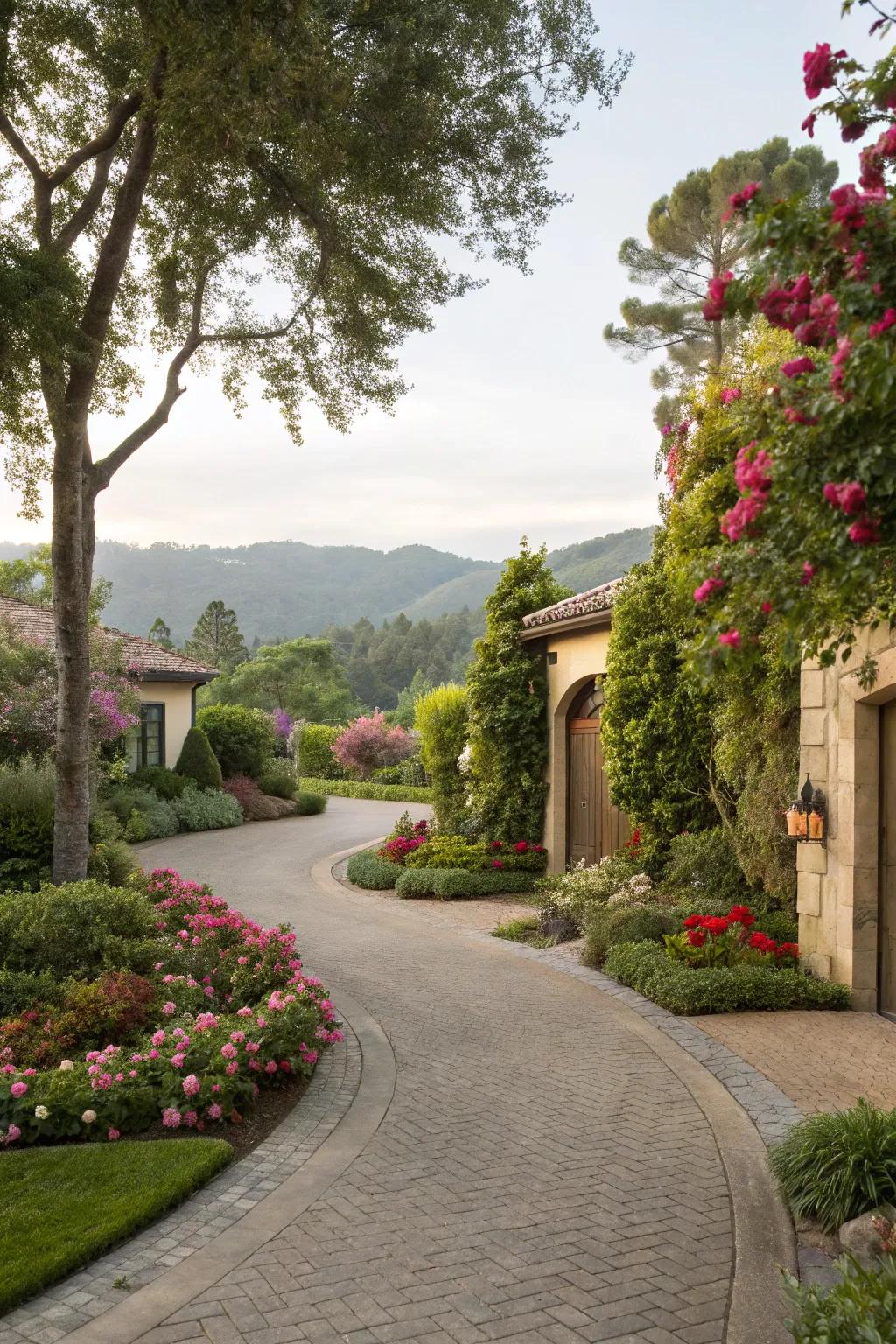 Harmonious blending with landscaping improves exterior aesthetics.