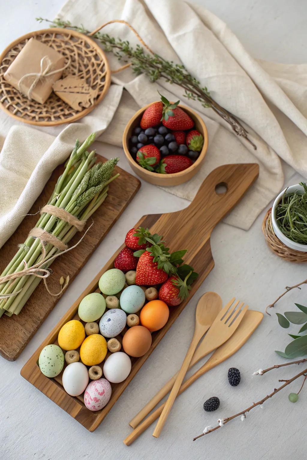 A sustainable and nature-inspired Easter arrangement.