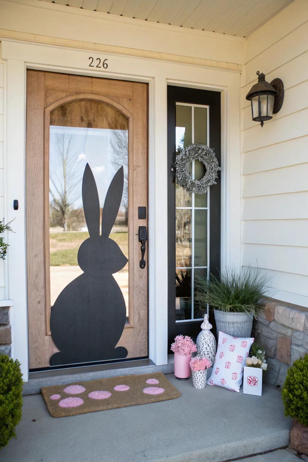 An animal configuration embellishment introduces a quintessential Easter facet.