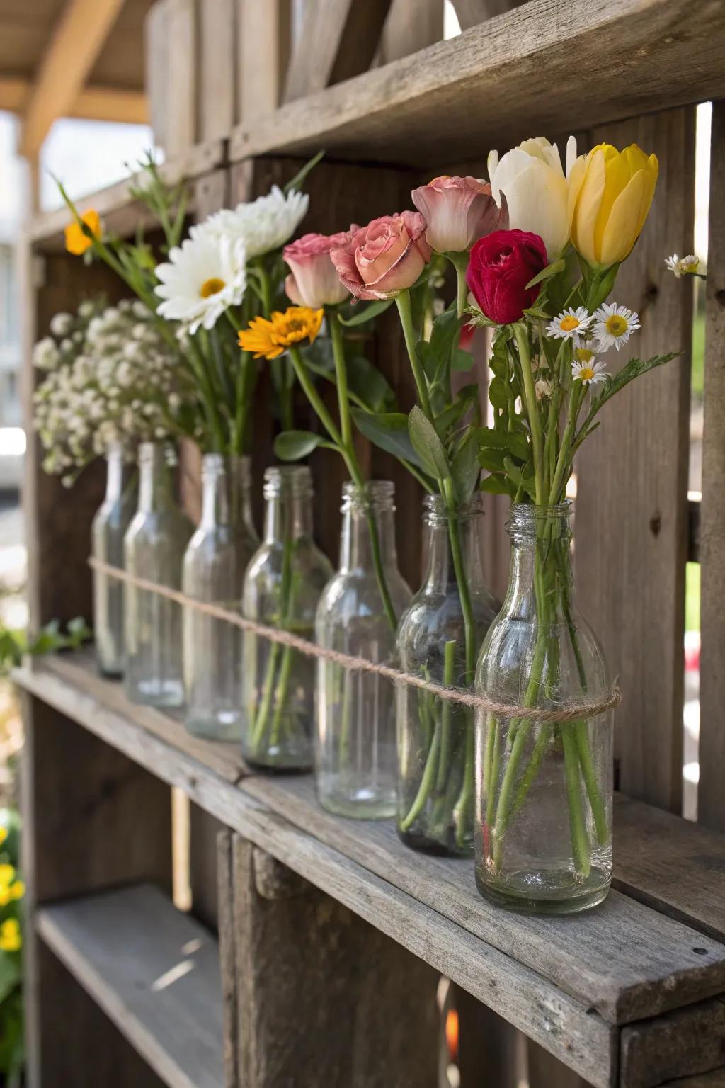 Timeless flasks grant a nostalgic dimension to bloom themes.