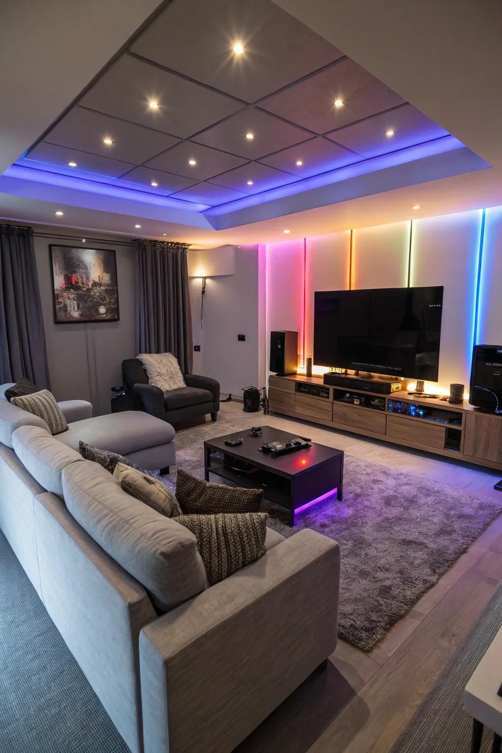 Establish the ideal mood using soft lighting adaptable for any event.