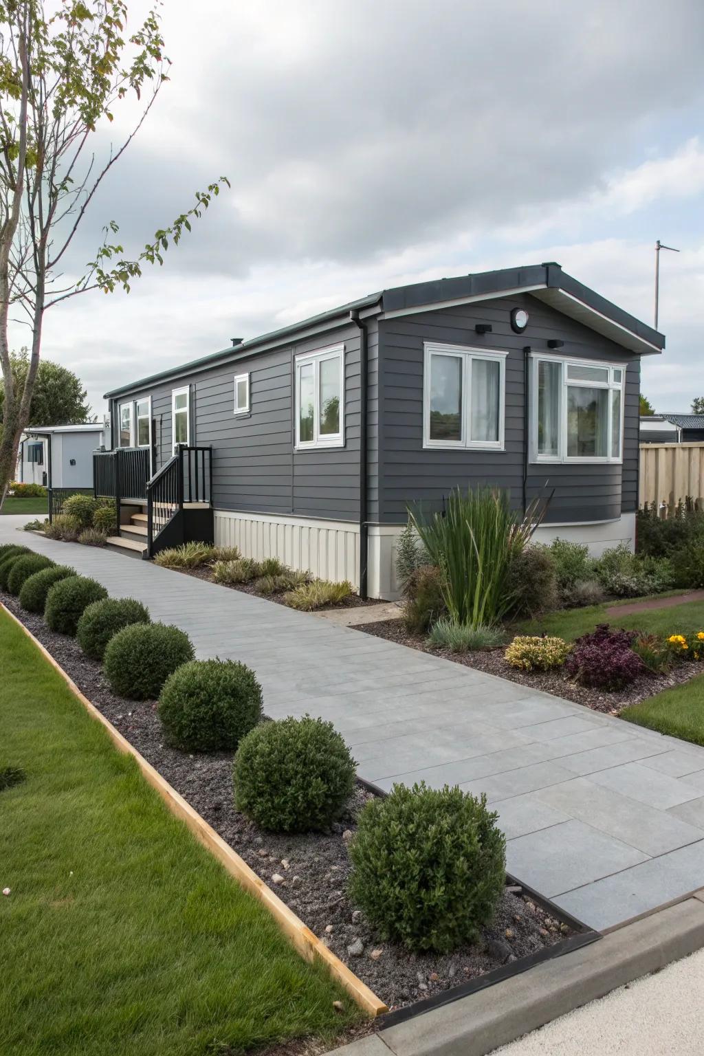 Coal stone exudes modern panache and sophistication.