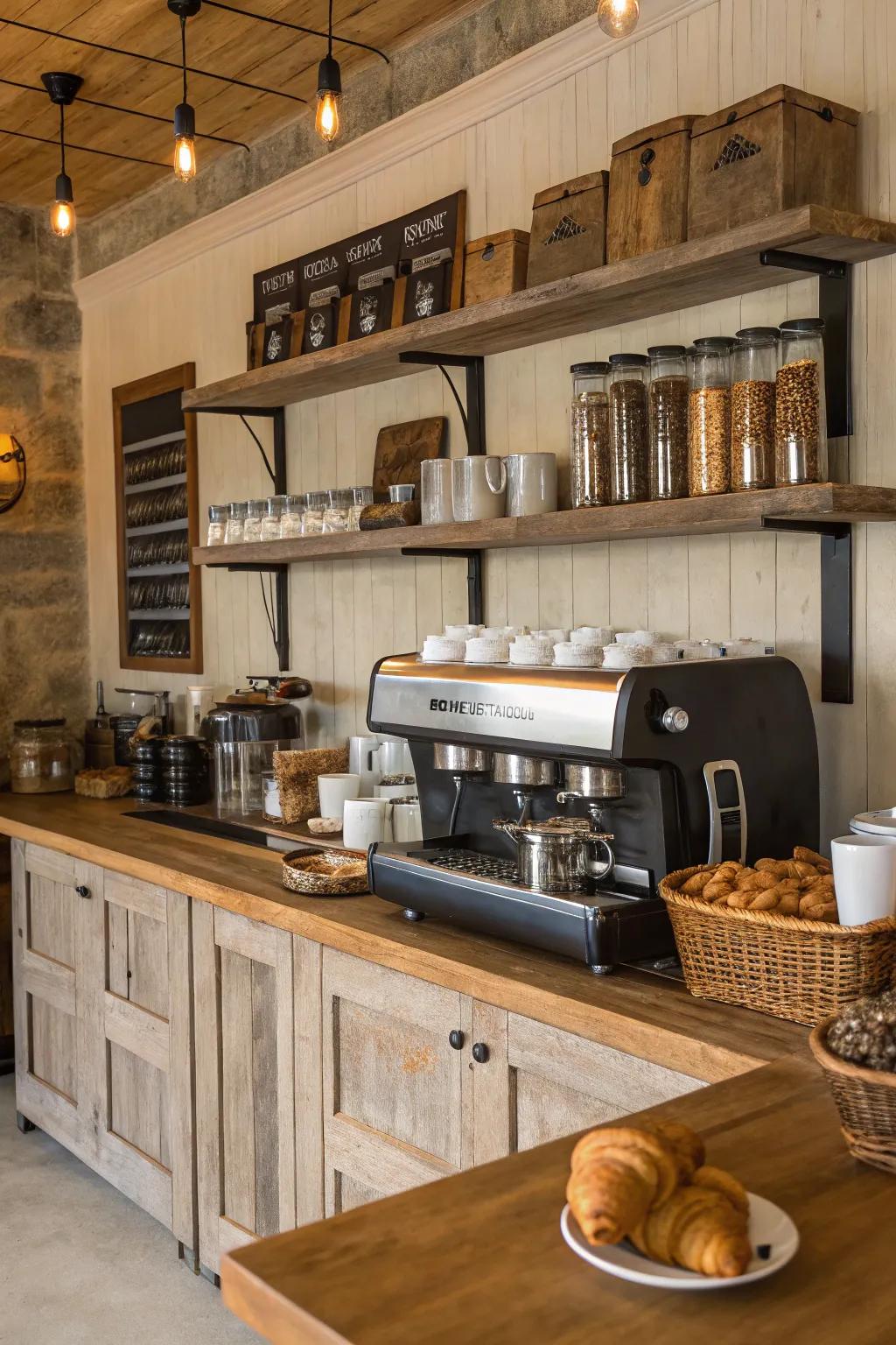 Efficiency meets panache with the correct espresso machine arrangement.