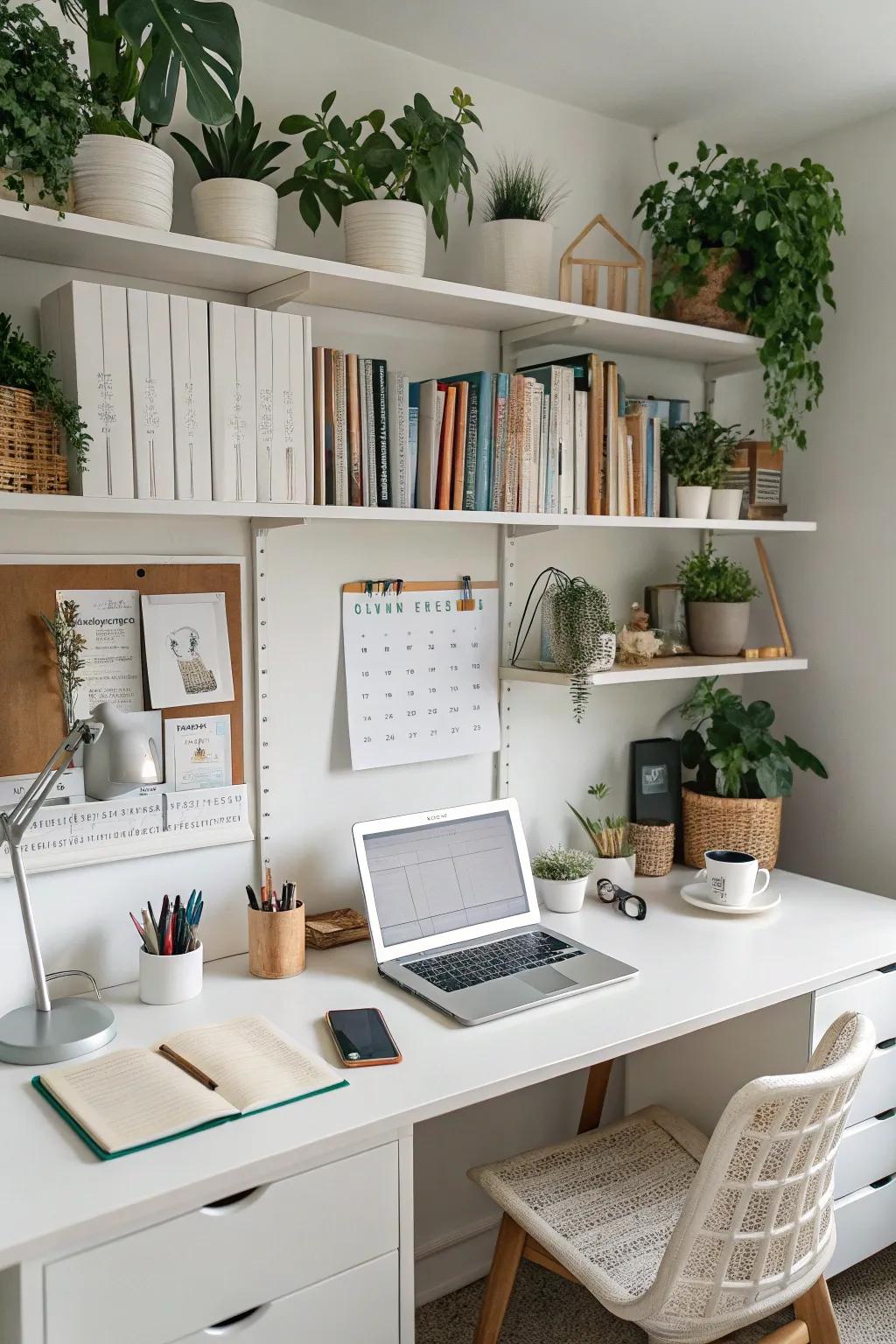 A tidy design enhances efficiency and calm.