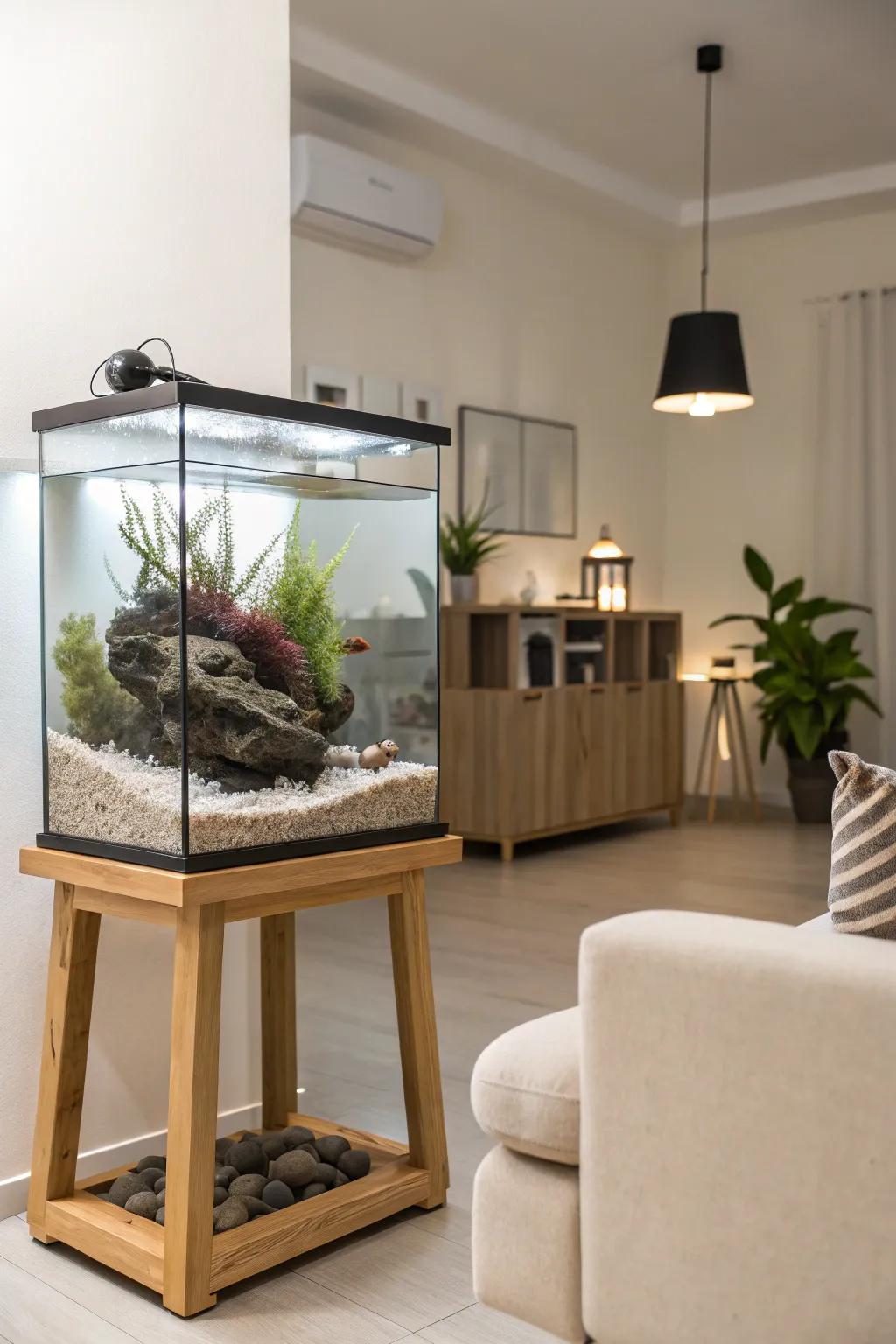 The appropriate substrate enhances both the visual appeal and practicality of an aquarium.