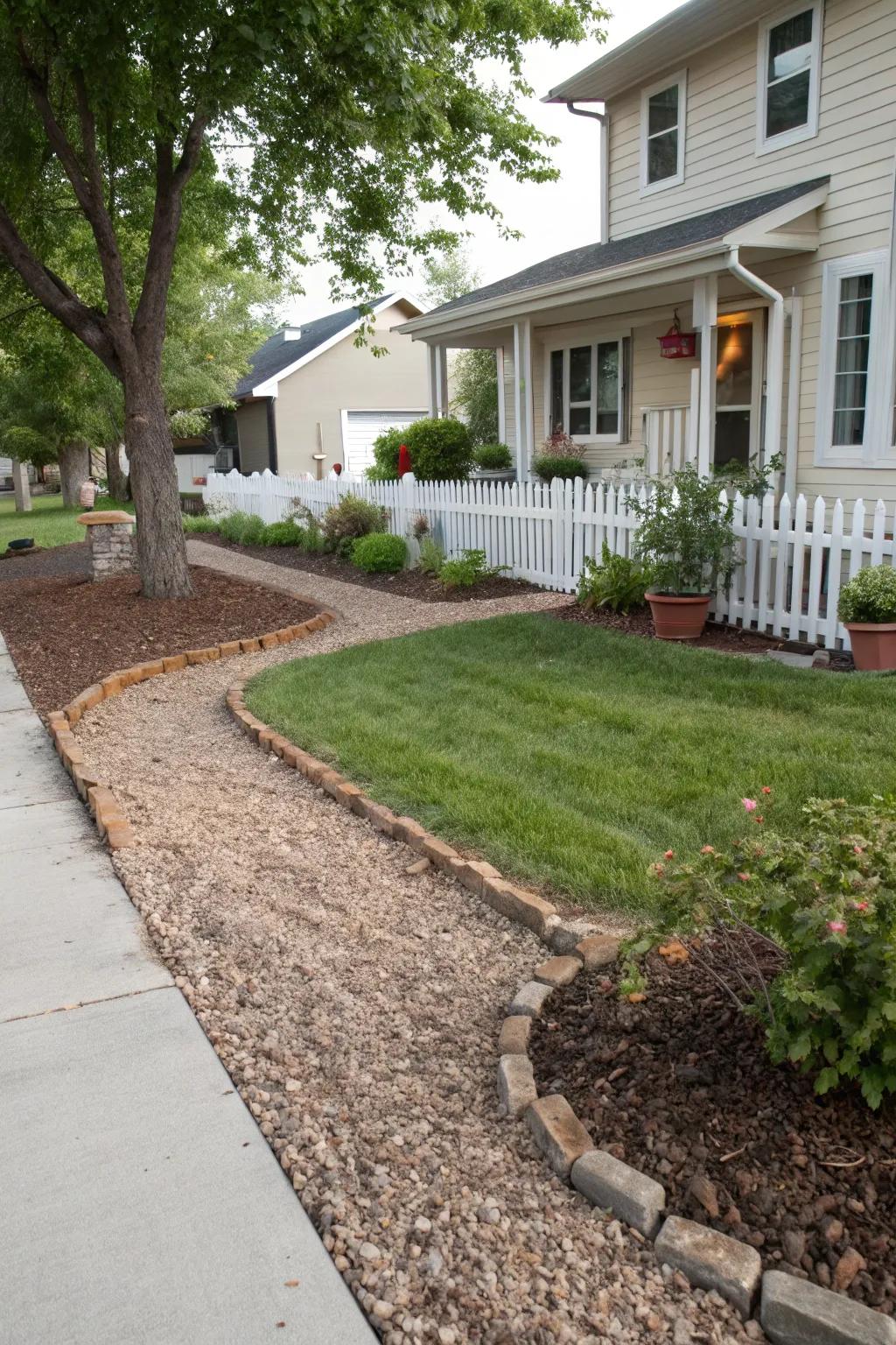 Mulch and gravel provide useful and aesthetic advantages for your yard.