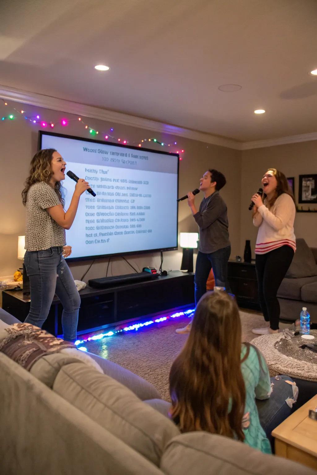 An energetic sing-along evening perfect for a fun-filled Galentine's Day.