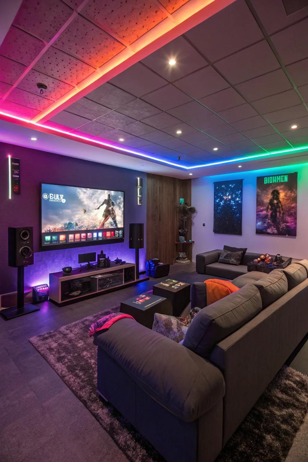 Smart lighting responds to your gaming style.