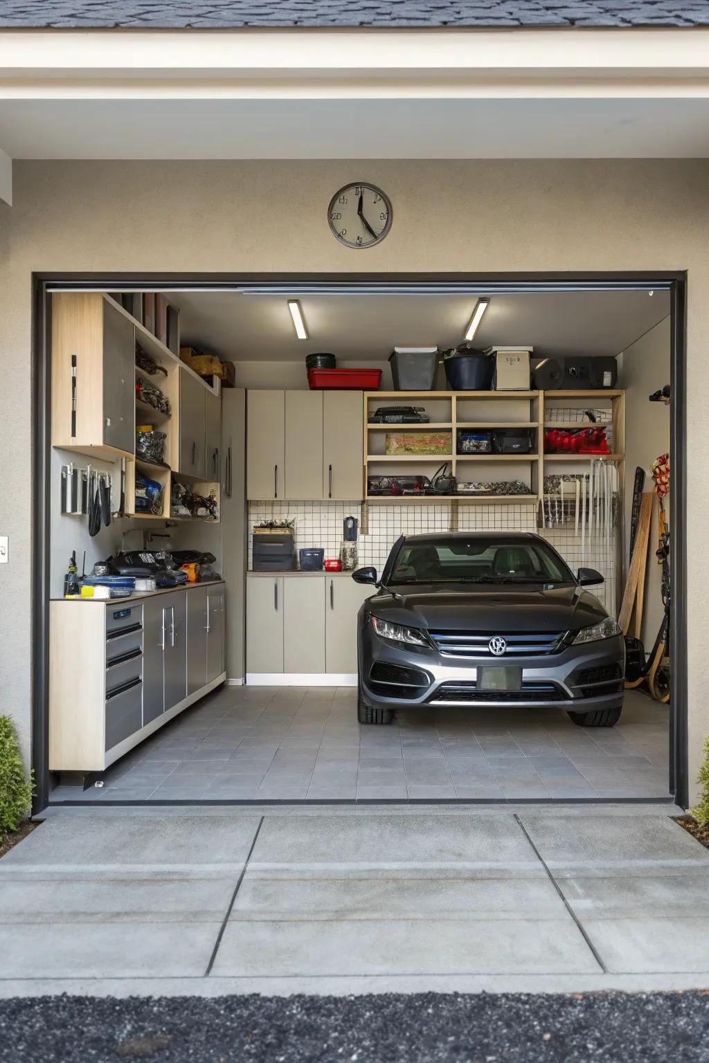 Strike the perfect balance between practicality and utility in your garage.