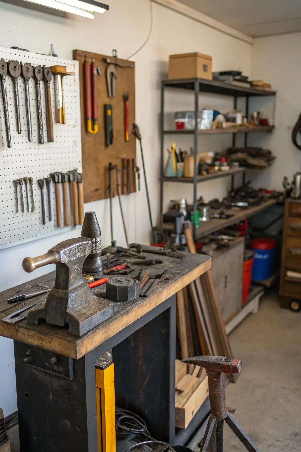 Designate an area for your specific crafting needs.