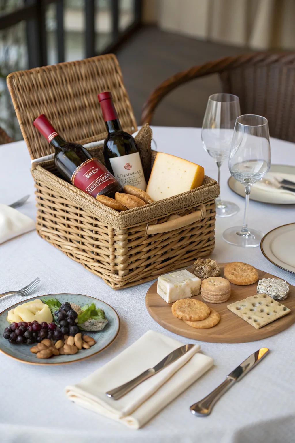 A refined vinification and dairy sampling encounter created for mom.
