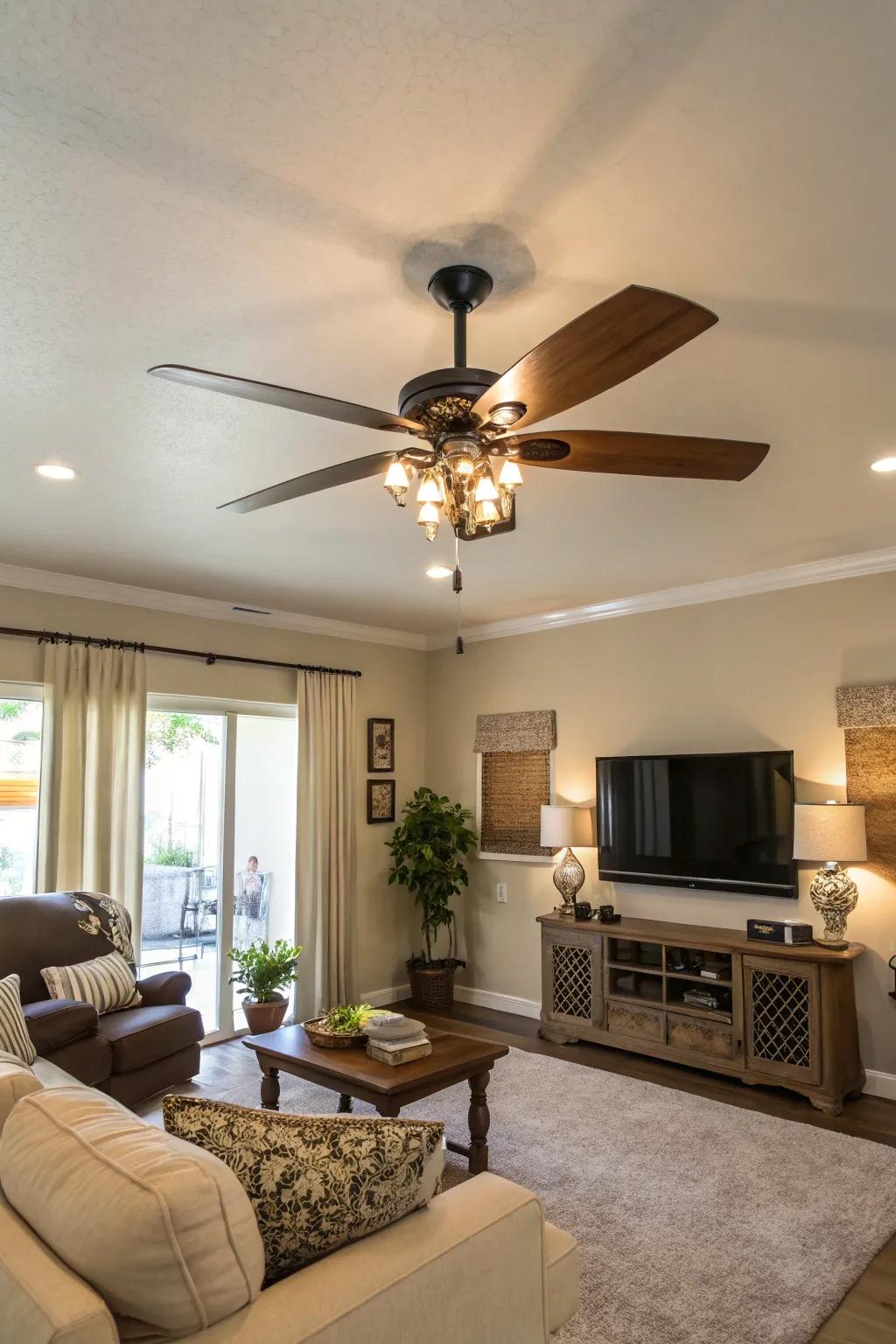 Modern ceiling fans can enhance decor while boosting comfort.
