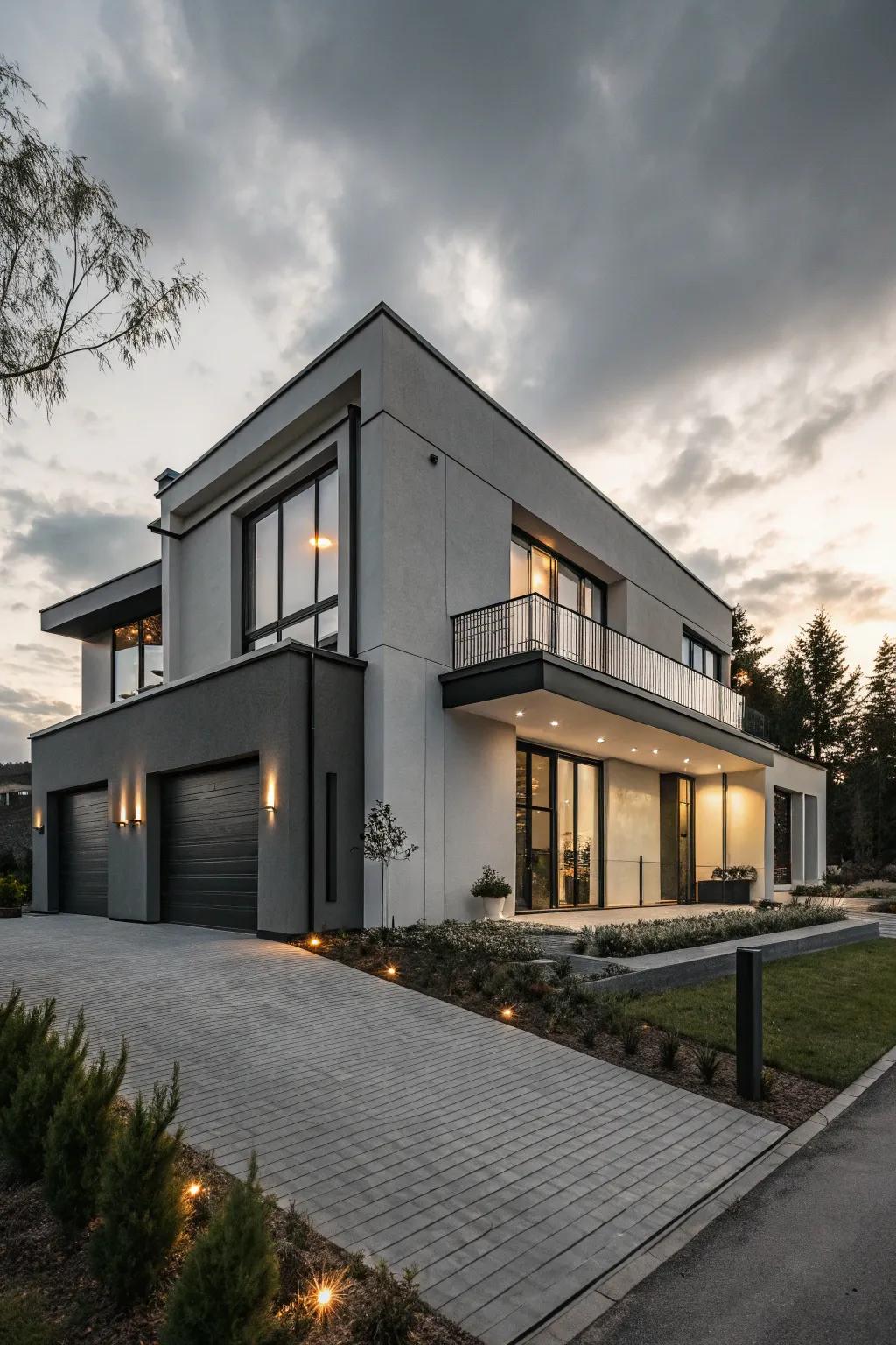 A grey spectrum offers a subtle yet sophisticated visual.