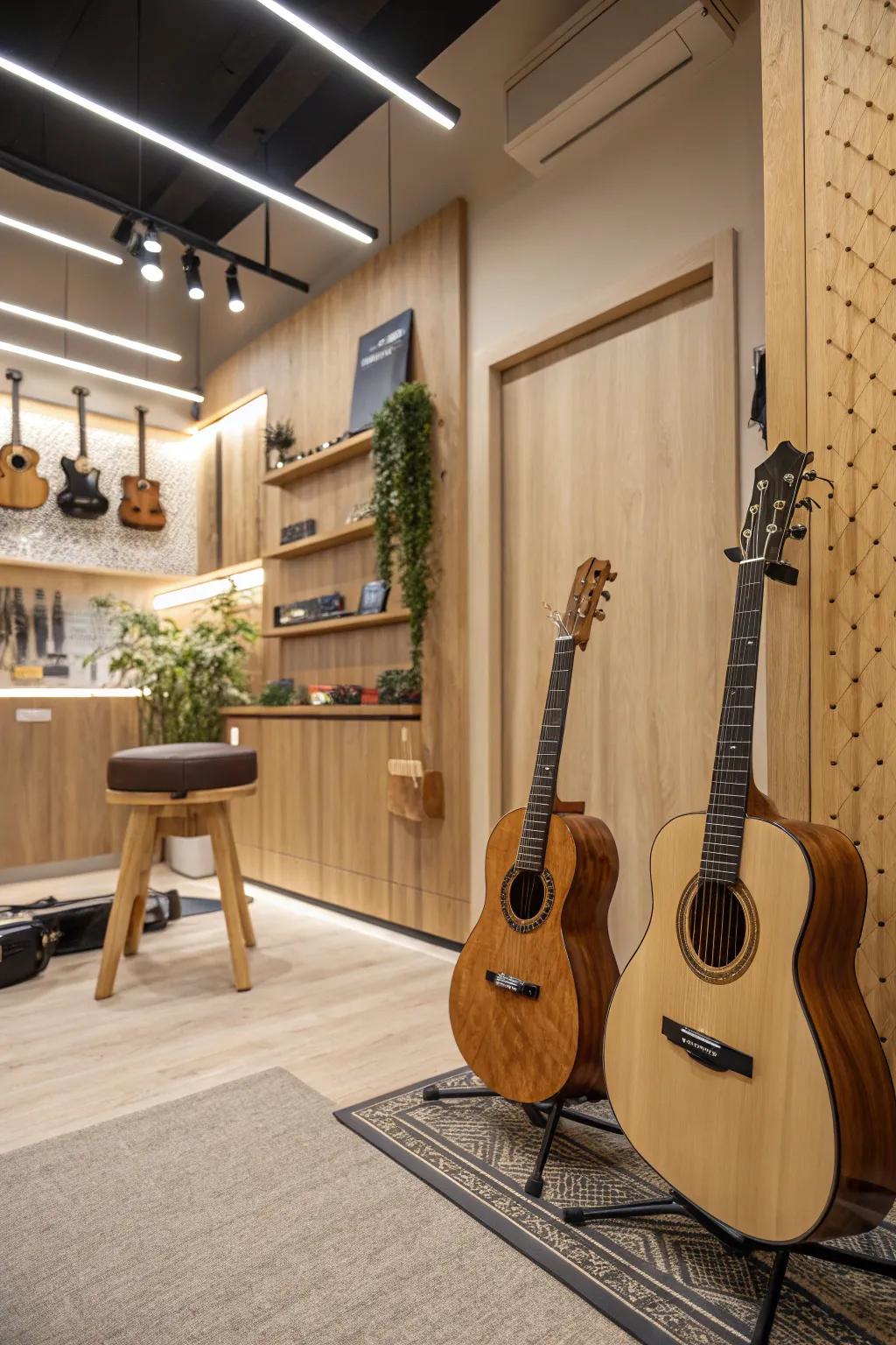 Sustainable materials add coziness and appeal.