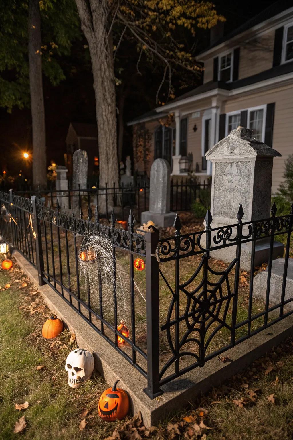 Realize a defined expanse via faux enclosure encircling your graveyard.