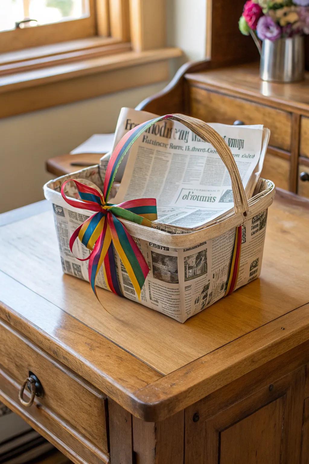 Paper wrapping is both eco-friendly and fashionable.