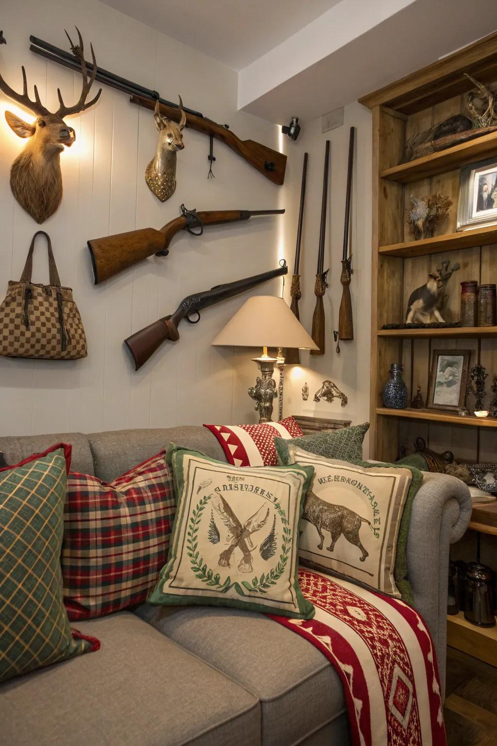 Ornamental details such as cushions and classic equipment completely capture the theme.