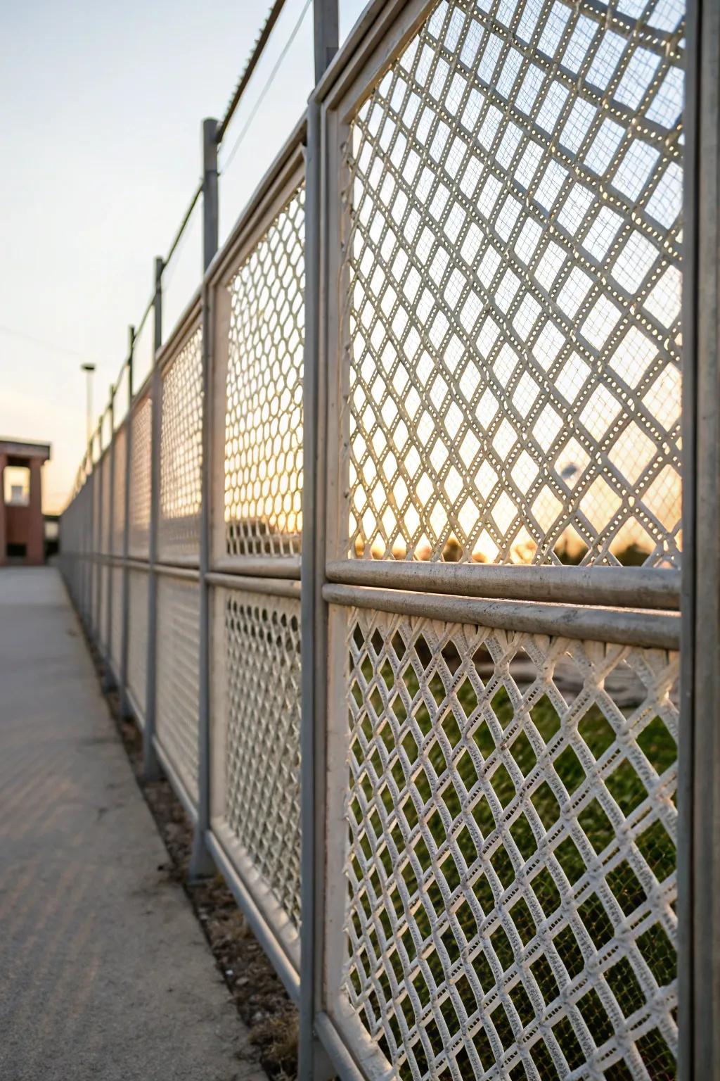 Lattice boards contribute grace and airiness.