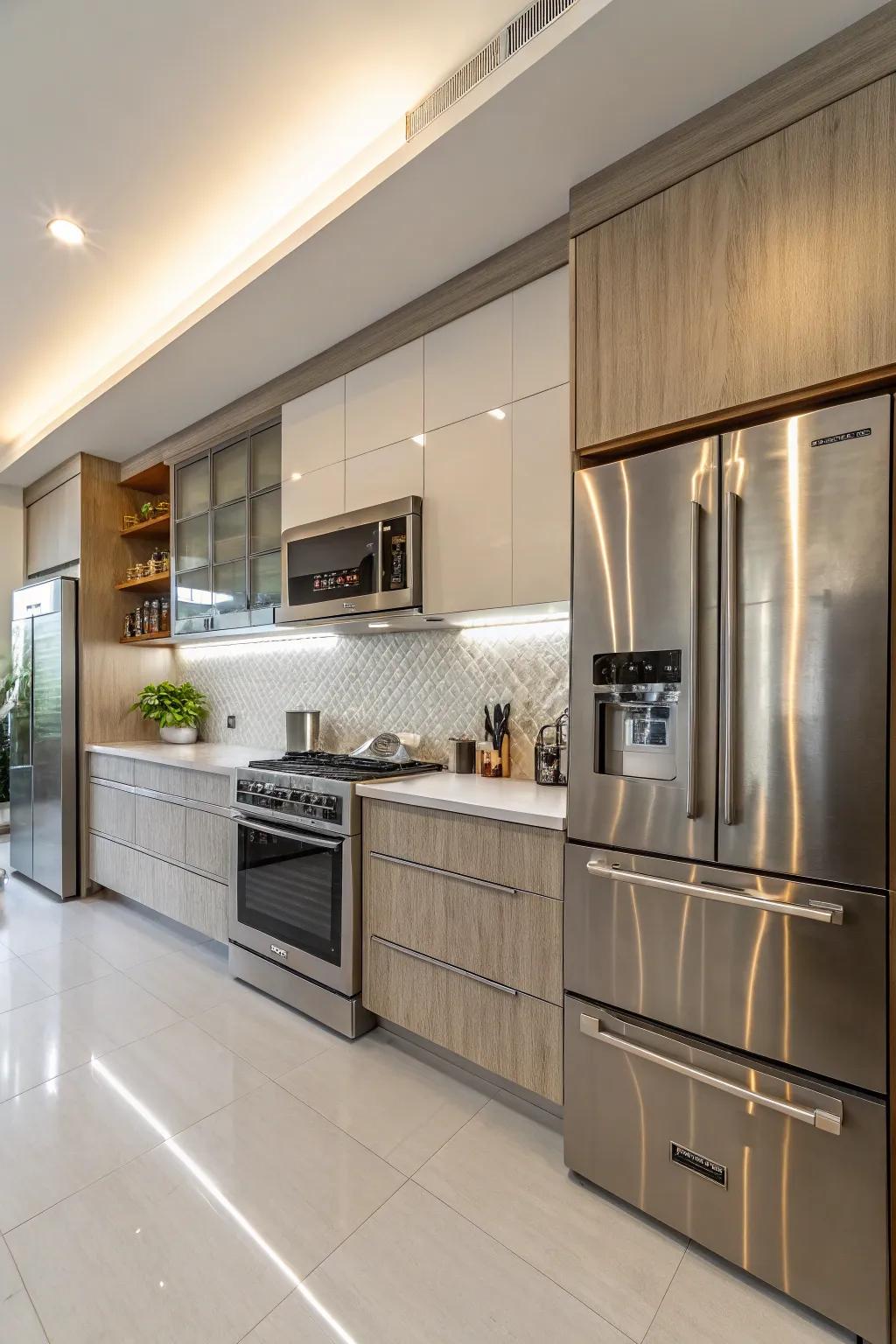 Modern appliances integrate style and function.