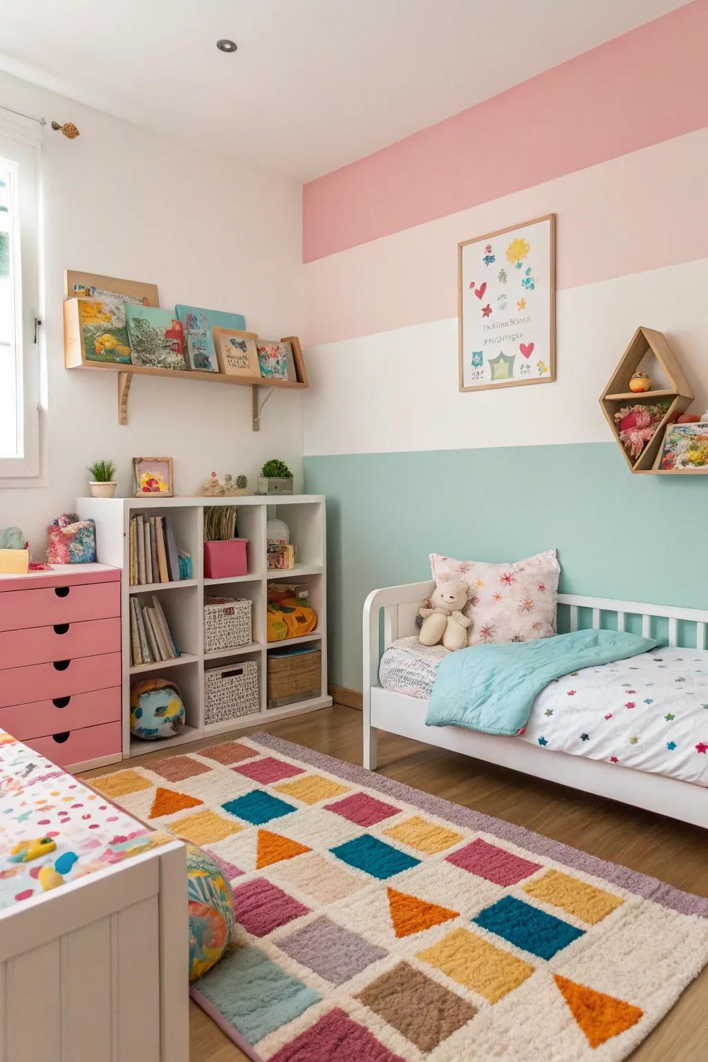 Muted and gentle shades offer a peaceful backdrop.