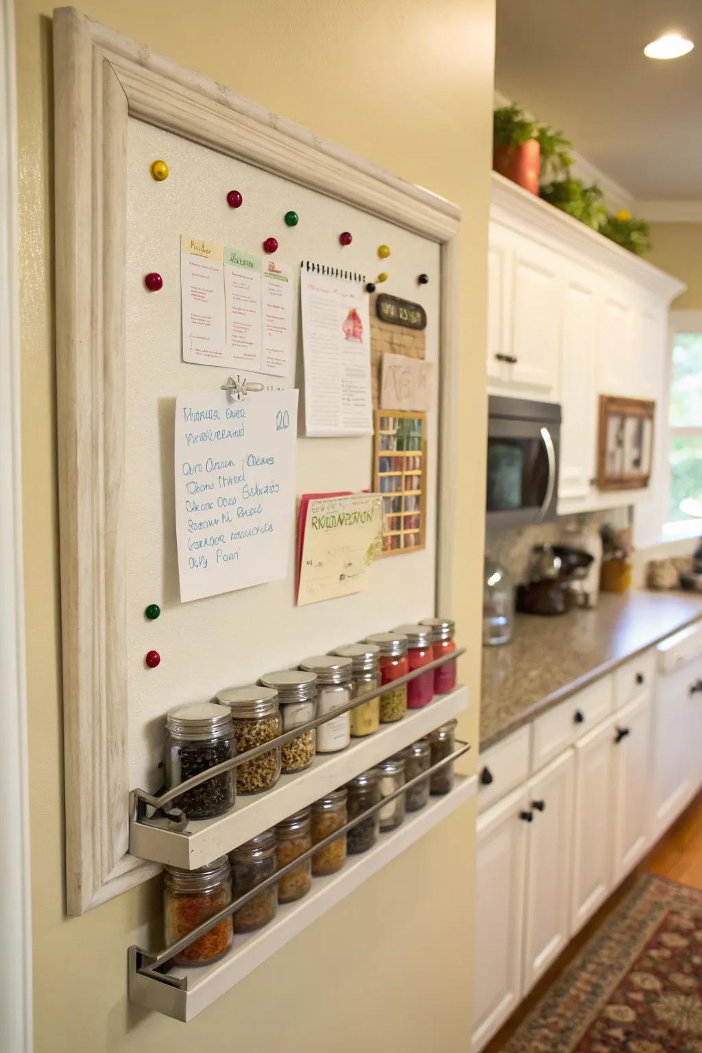 Convenience aligns with organization in a magnetic zest rack.