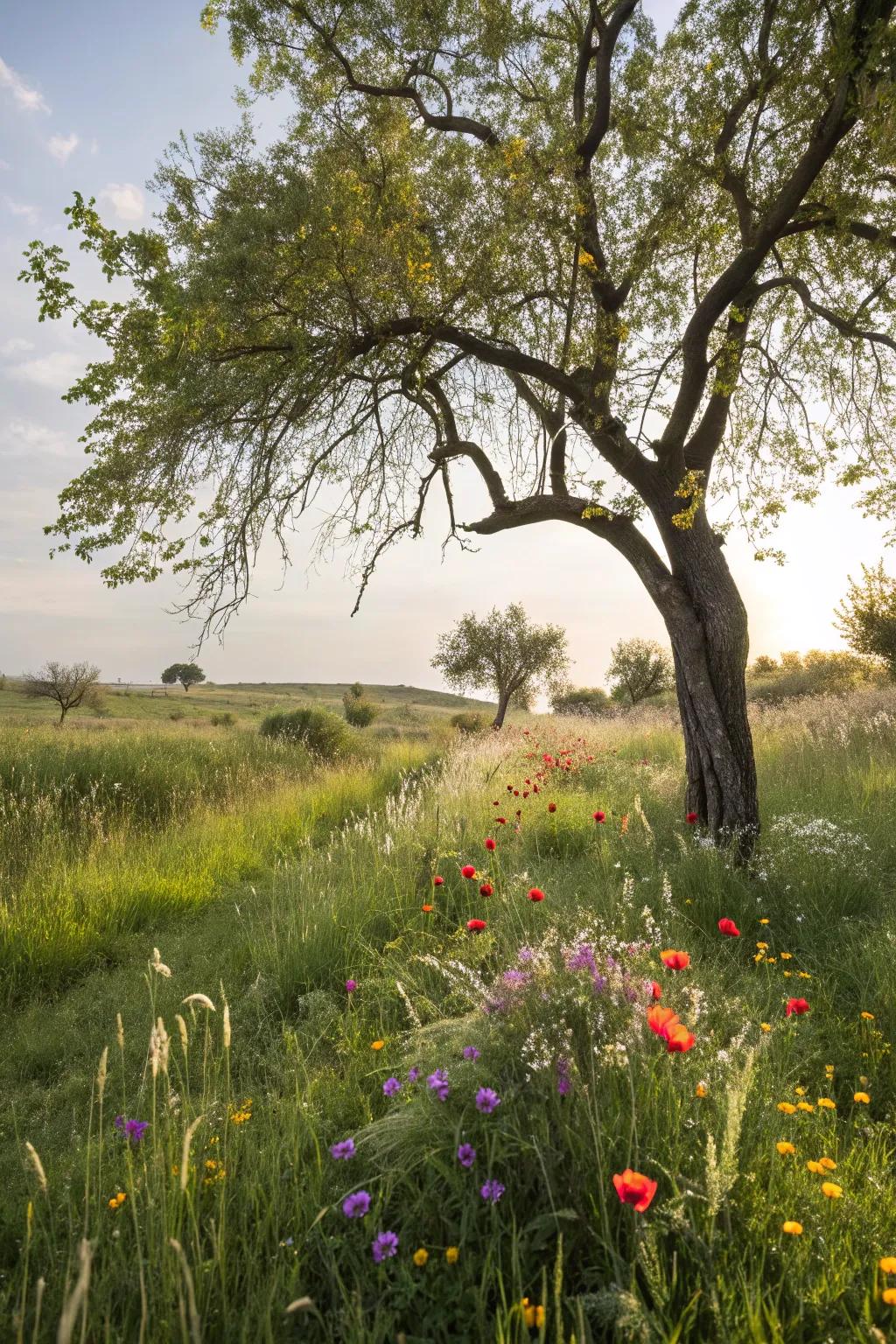 Wild aesthetics bring the essence of an untamed garden to your tree.