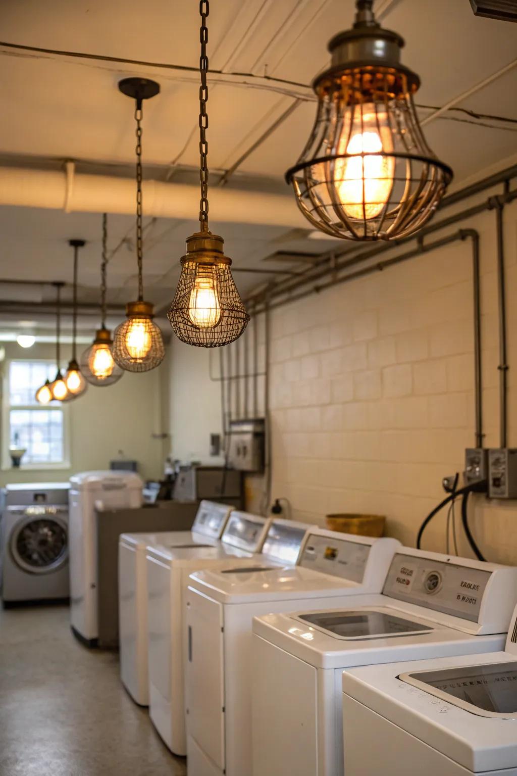 Vintage fixtures offer a timeless allure.