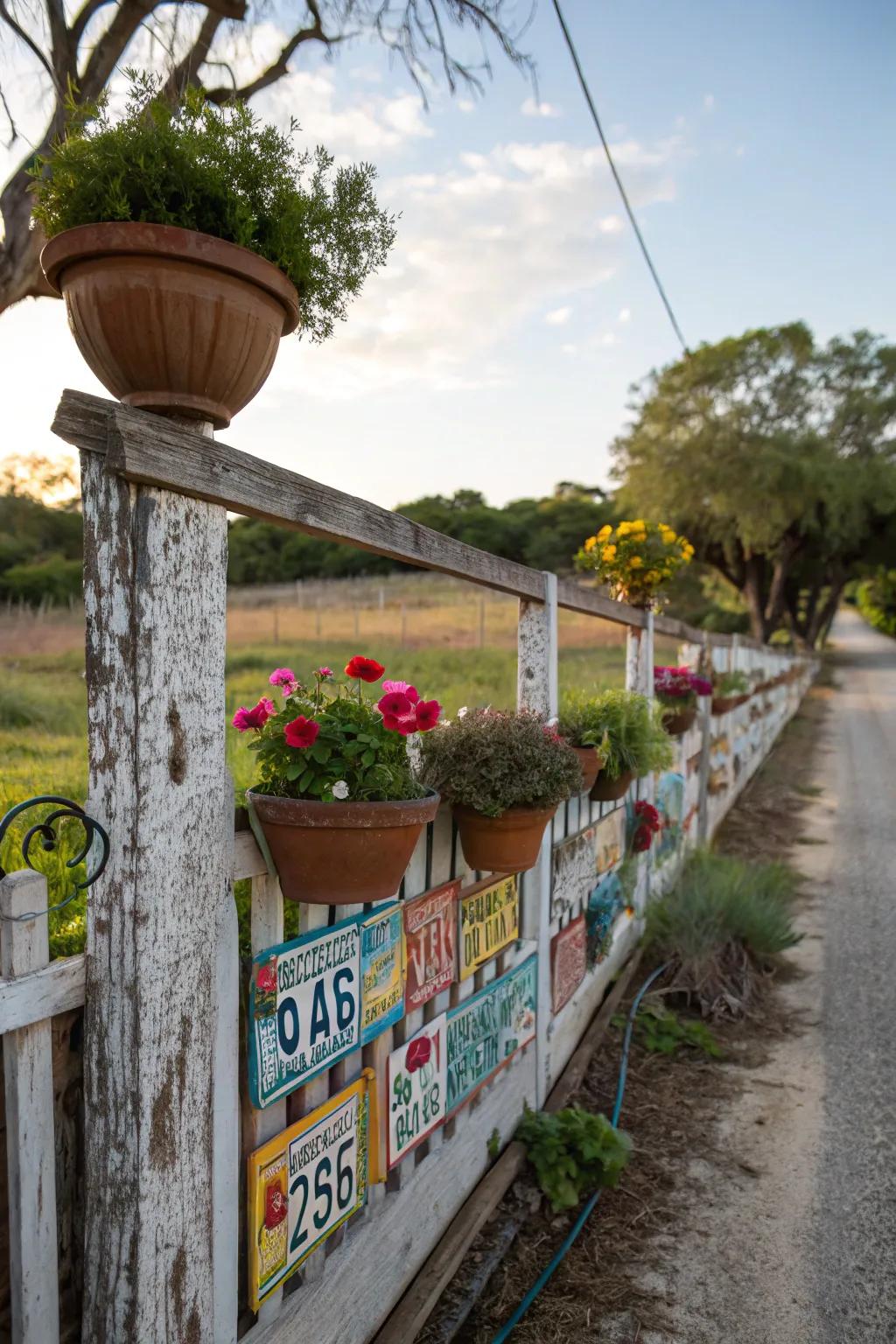 With an outdoor registration plate gallery, transform your backyard.