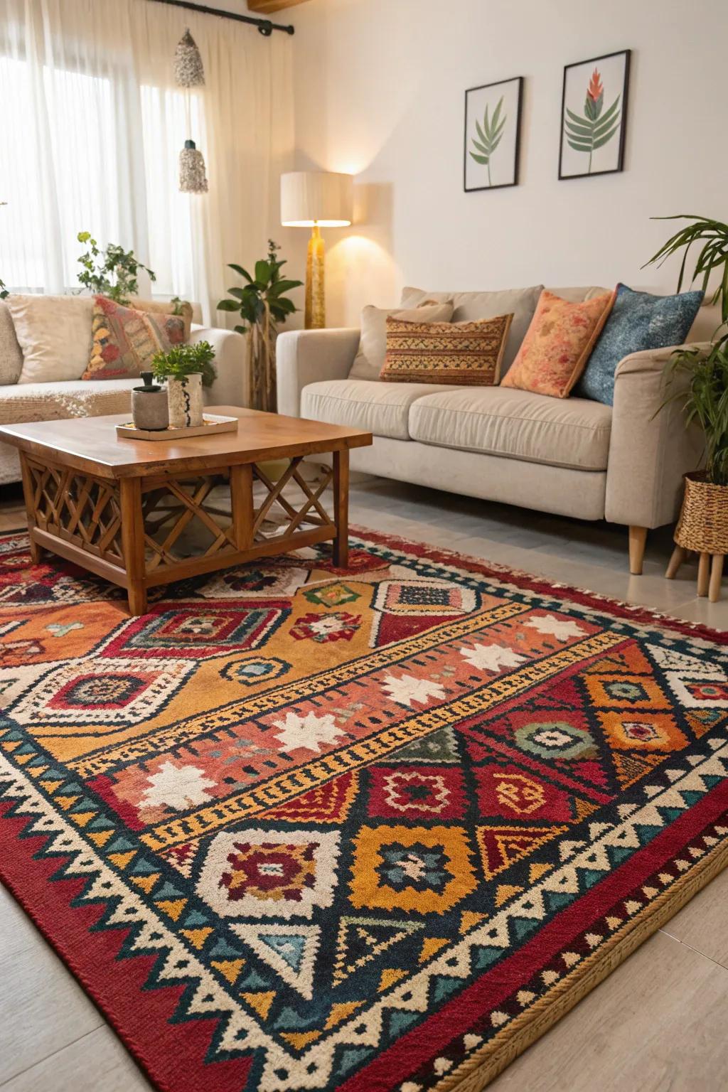 Daring patterns make a dramatic and stylish statement.