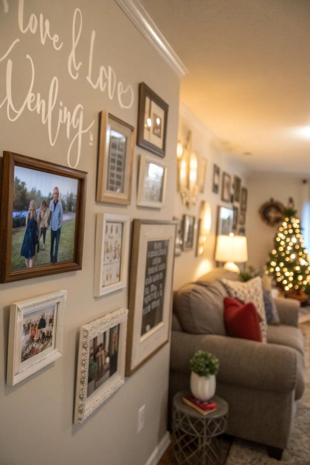 Inspire through textual components within your photograph arrangement.
