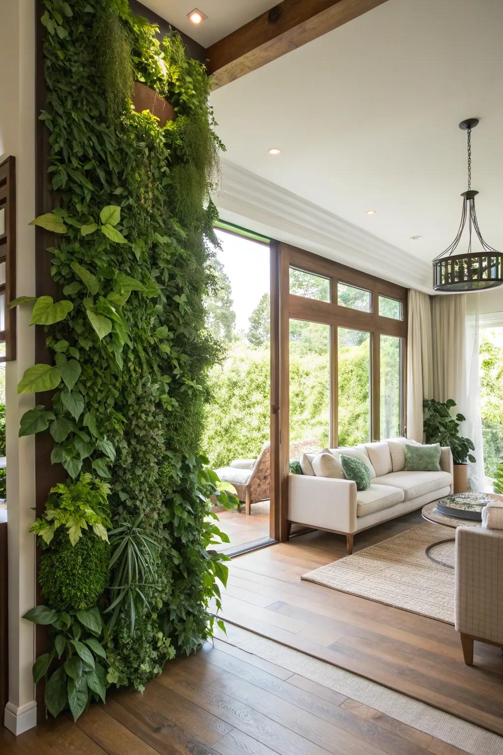 Verdant wall panels enliven your walls.