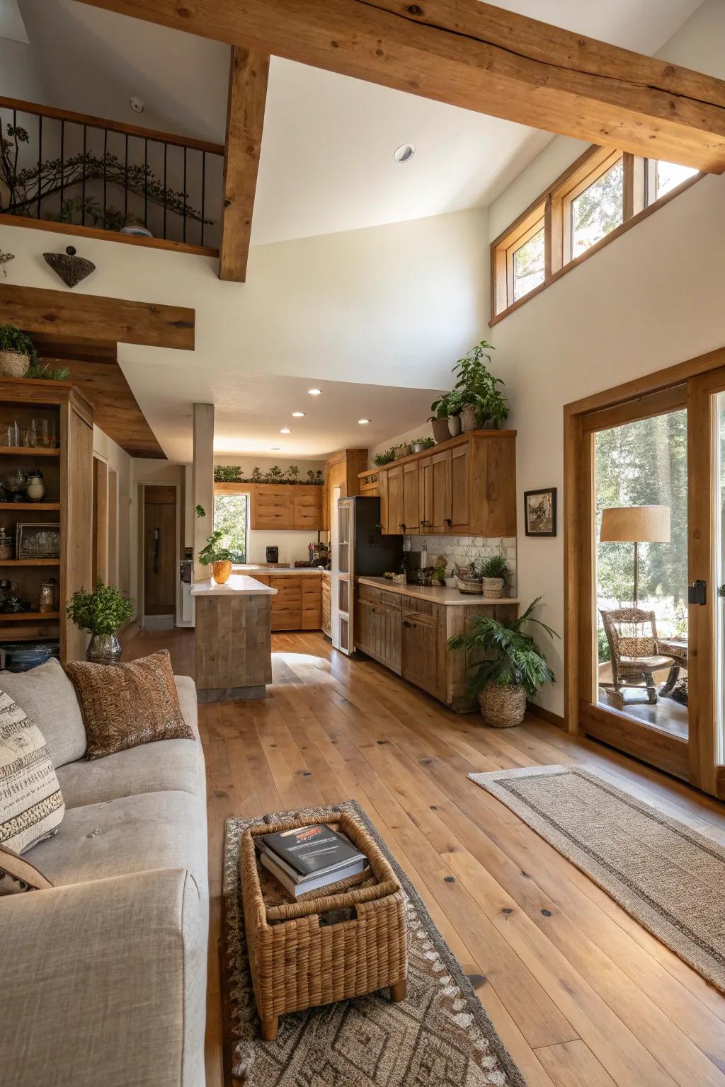 Wood and natural resources bring warmth and feel to the design.