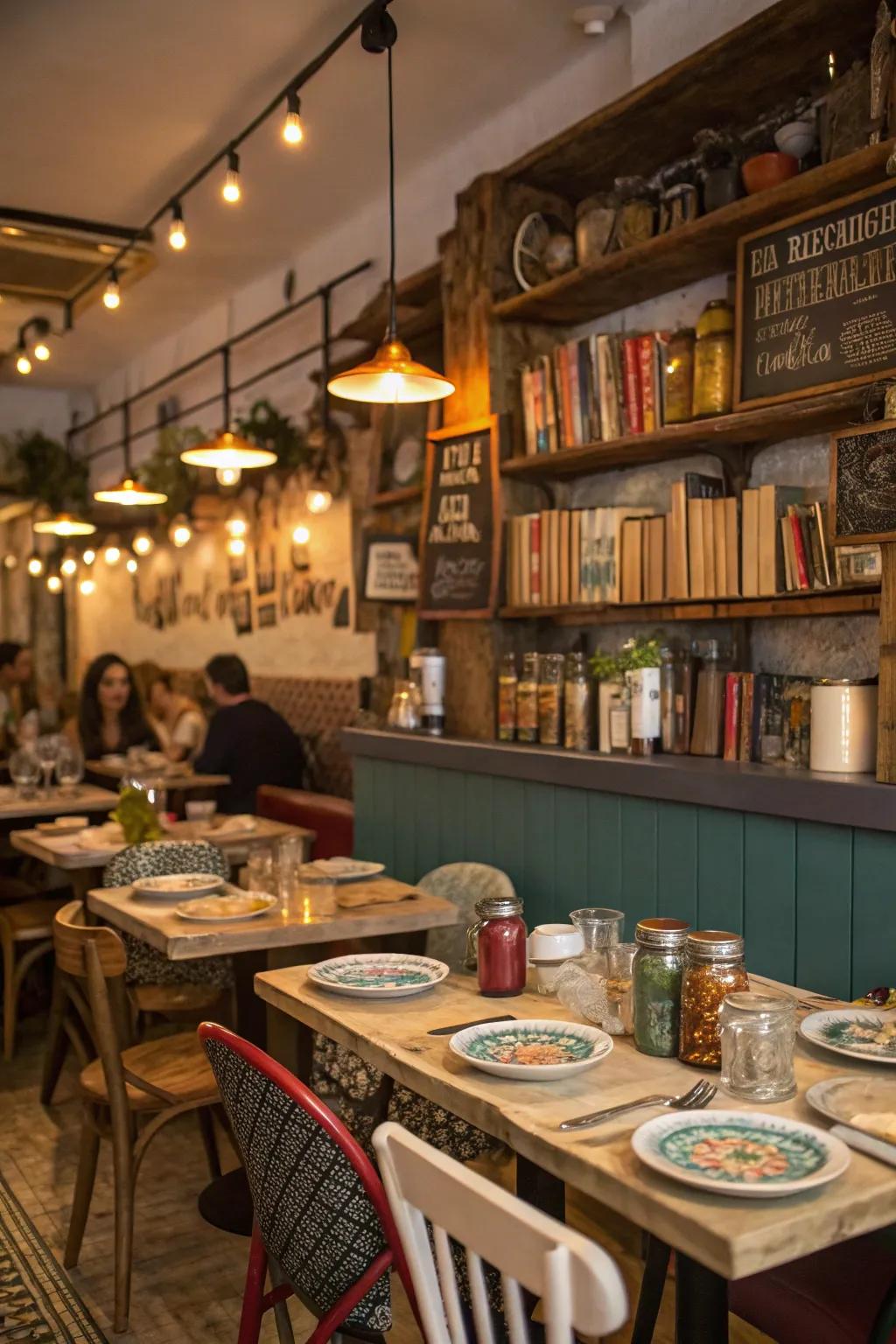 Handcrafted decor adds a personal and unique touch.