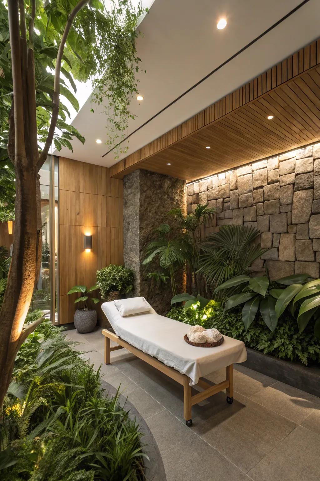 Nature's touch delivers tranquility and warmth.