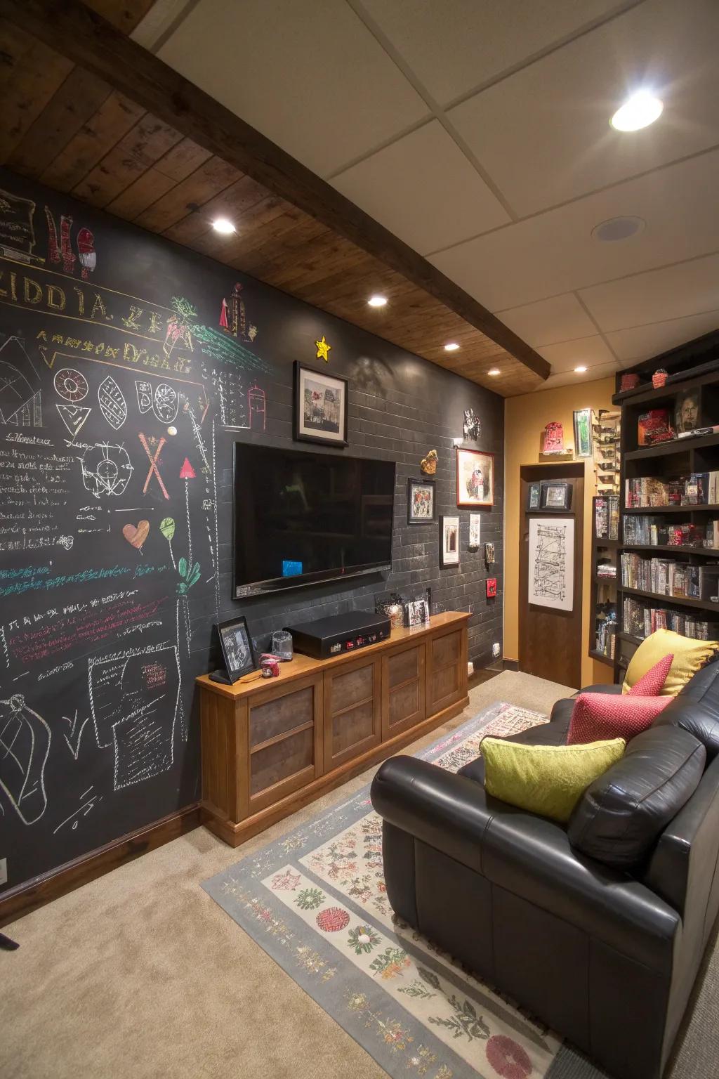 A writing wall allows you to personalize your space with ease.