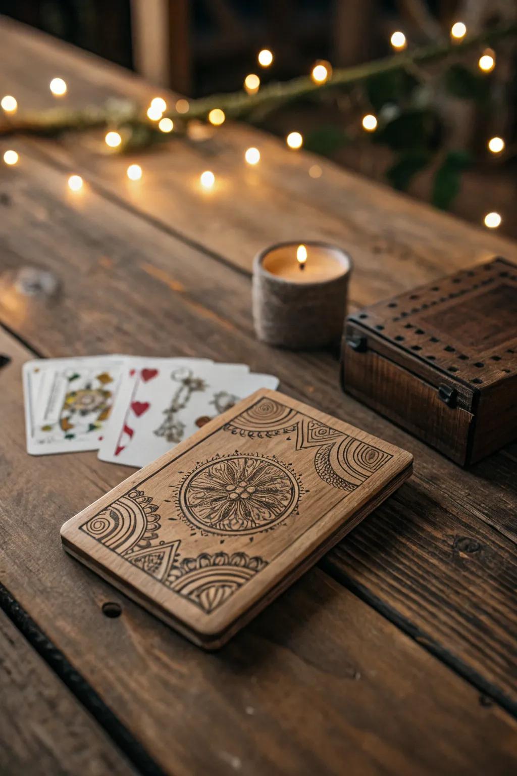 Timber notes are a lasting keepsake for heartfelt messages.