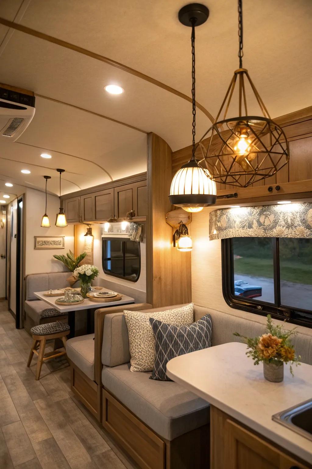 Modern lighting fixtures can totally transform the atmosphere of your home.