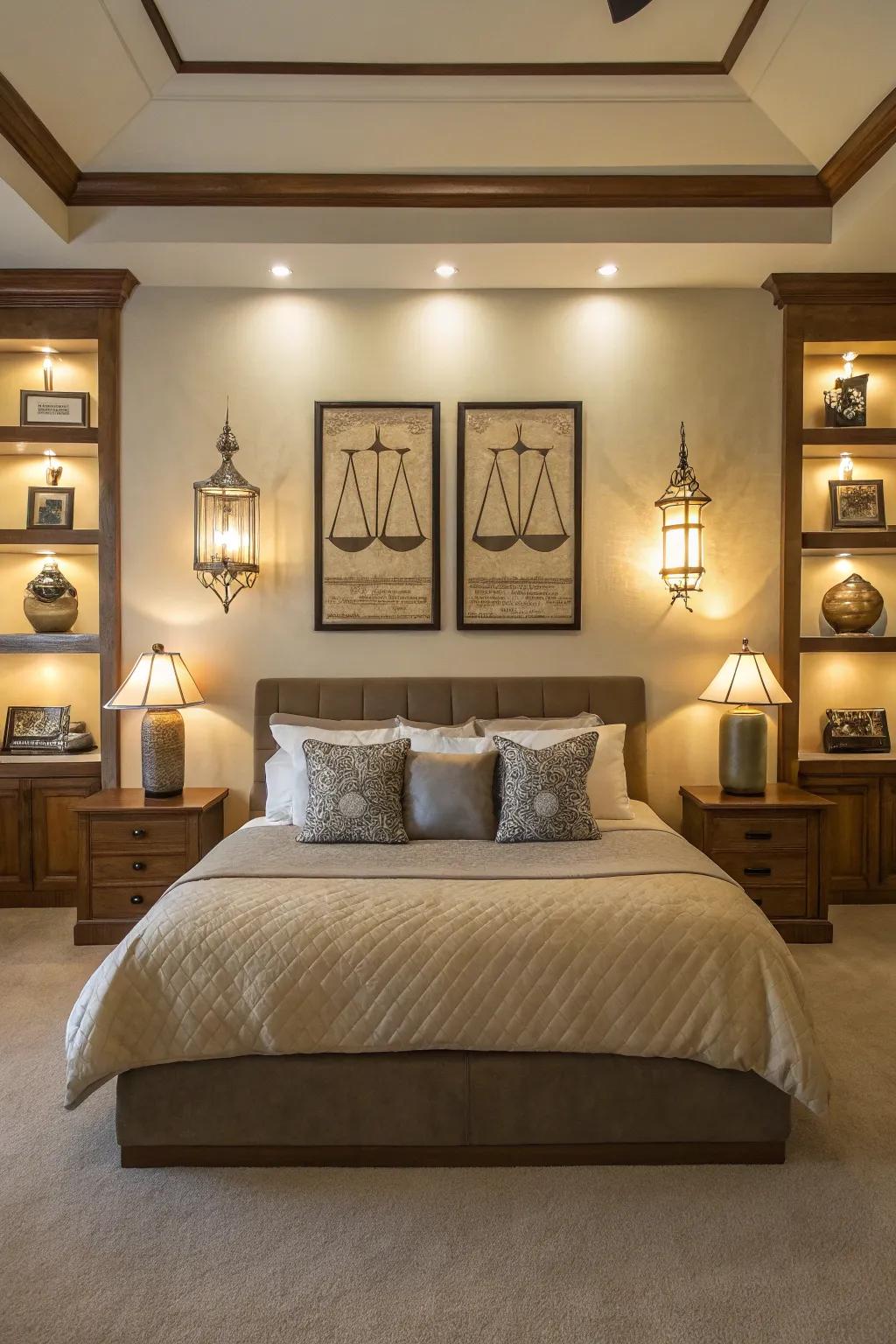 Evenness on the bed wall ensures a harmonious and balanced design.