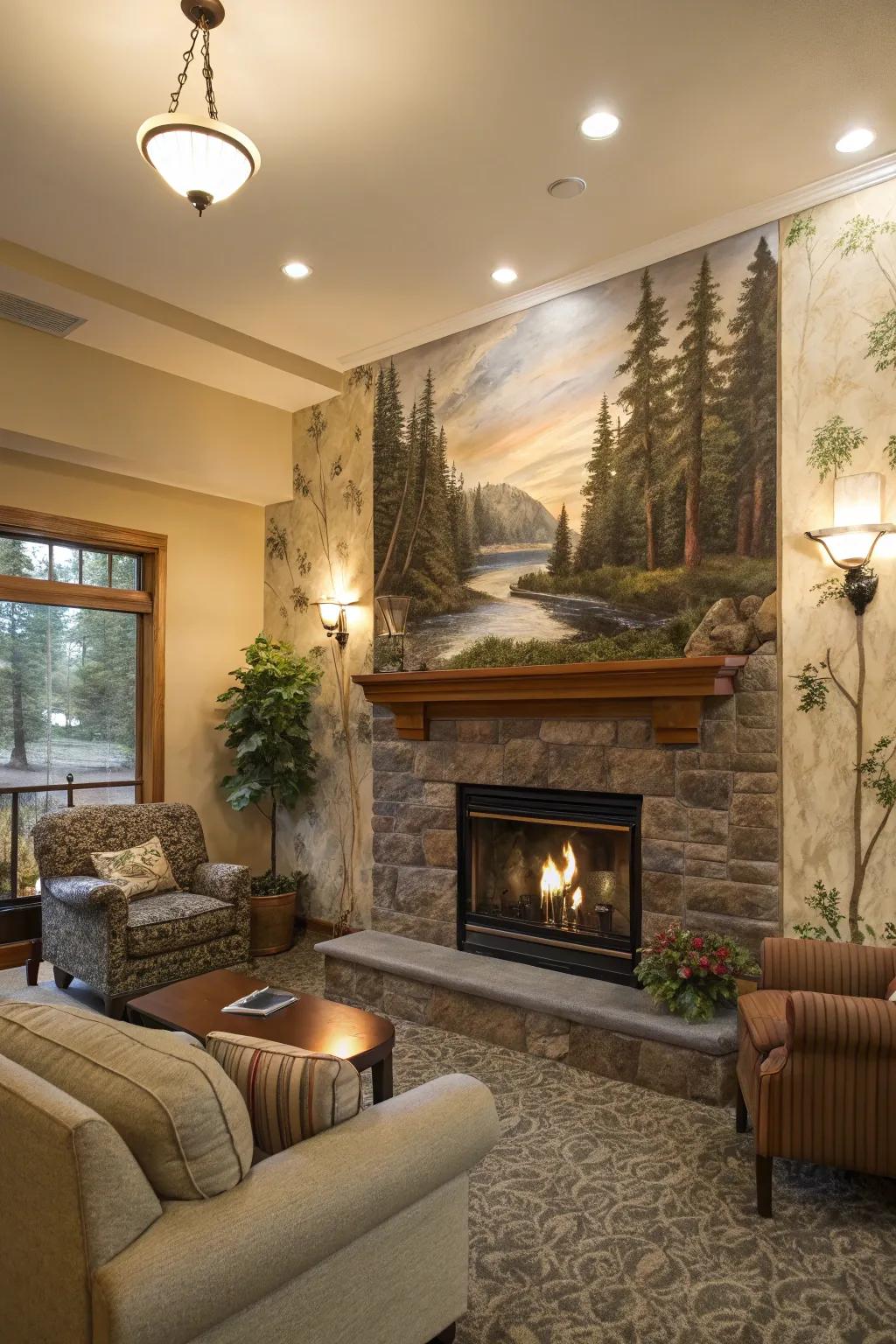 Nature-inspired scenic art connects your space to the outdoors.