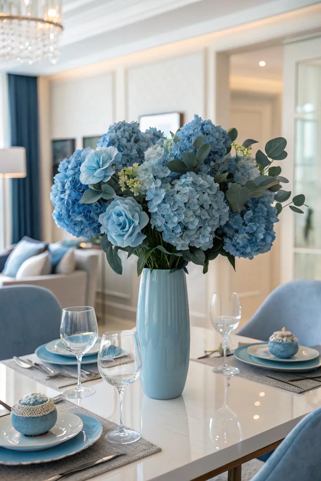 A harmonious tones flower arrangement crafting a uniform look.
