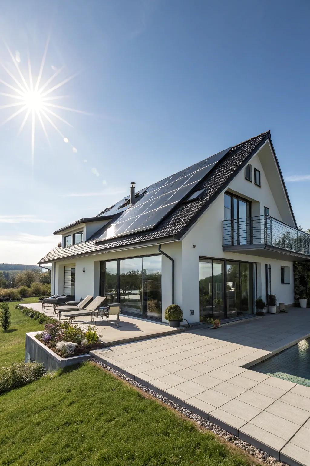 Solar shingles merge design and sustainability in one.